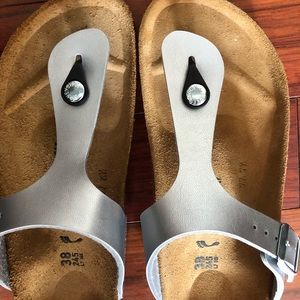 Birkenstock Gizeh Silver